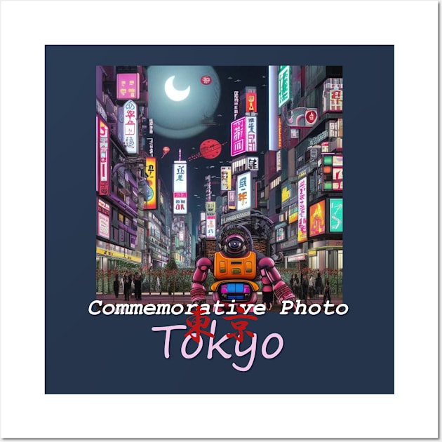 Japan Shibuya Commemorative Photo in TOKYO by Kana Kanjin Wall Art by erizen